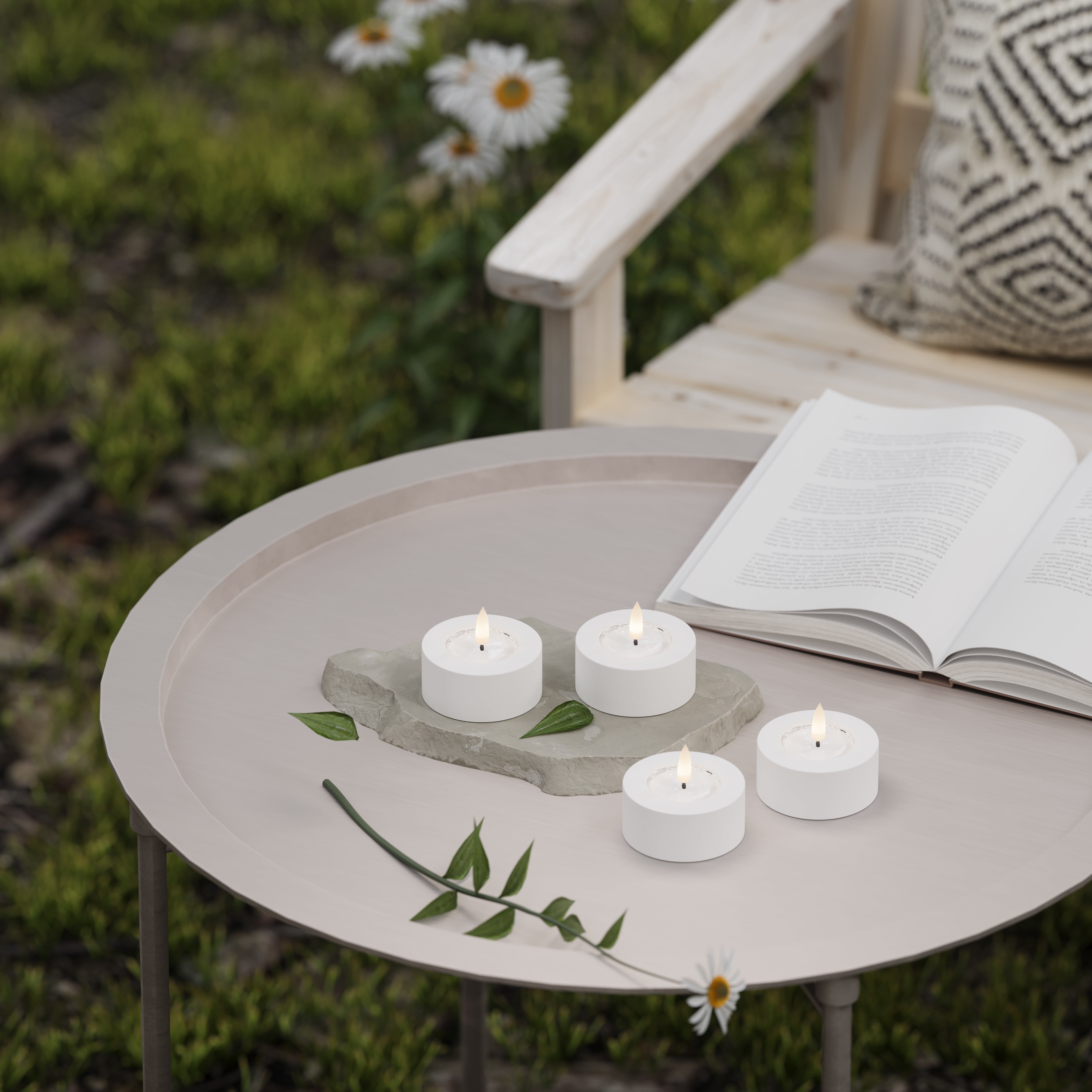 Kültéri teamécses Ø 6,5 - 2 db