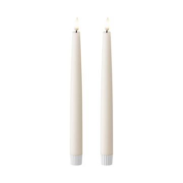 LED Crown valgusti 2 tk, Ø 2,2 x 25 cm Ivory