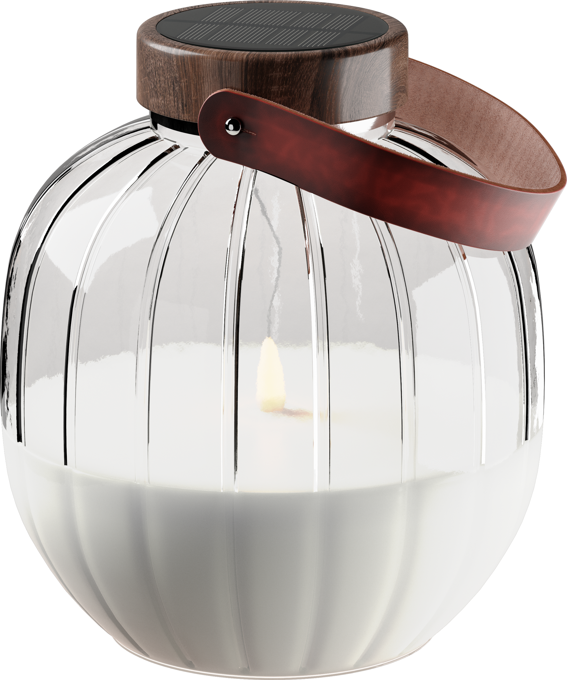 Deluxe Homeart LED-klaasist latern 20cm LED-laternad 6