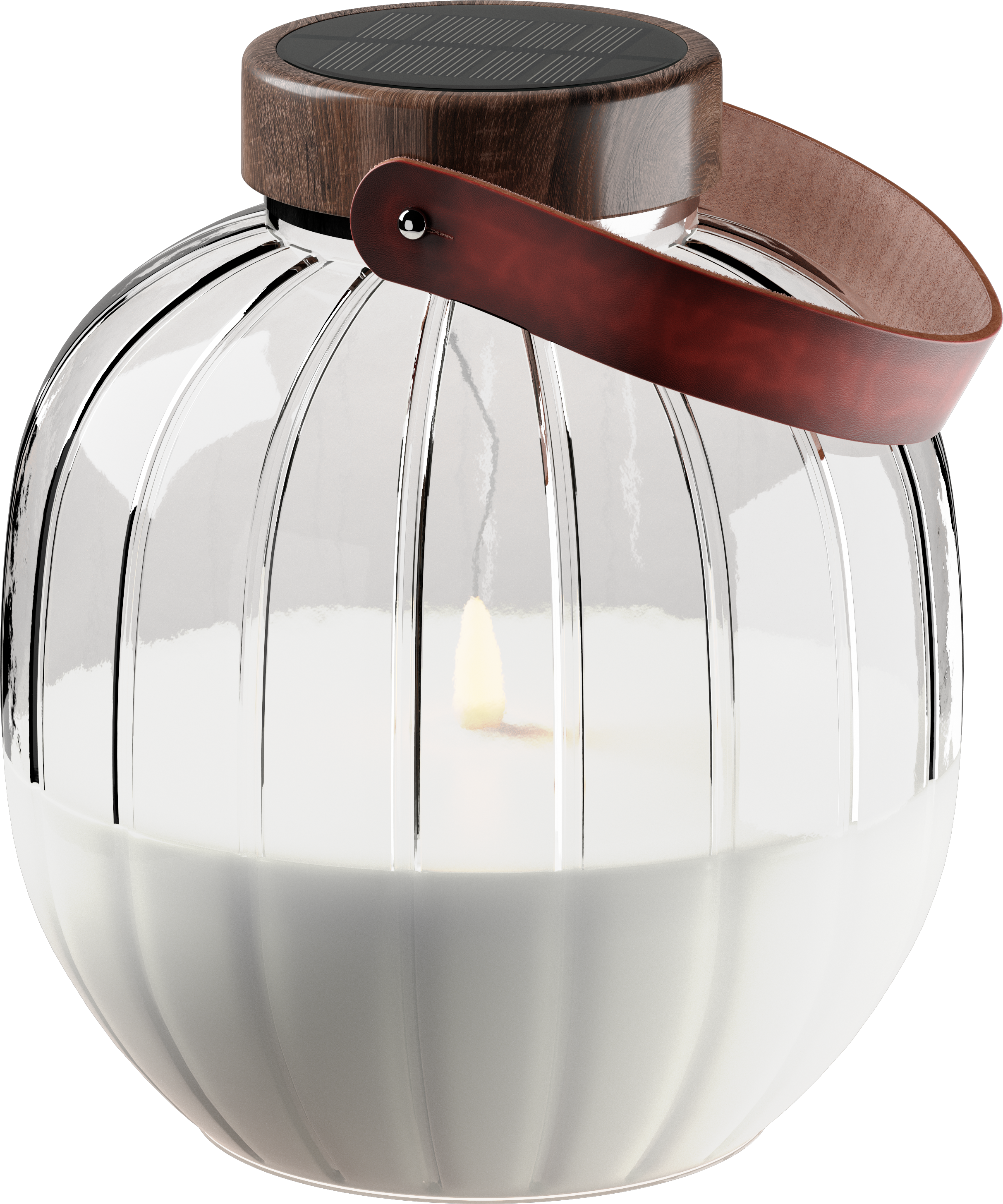 Deluxe Homeart LED-klaasist latern 20cm LED-laternad 6