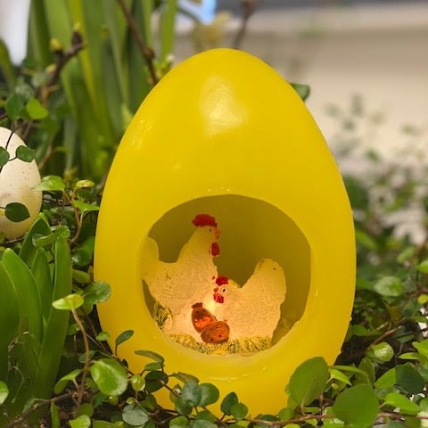 Húsvéti tojás nyitott sárga Deluxe Homeart 1