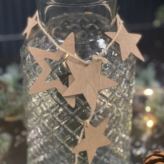 Dekorsnor med stjerner 1m Deluxe Homeart 1