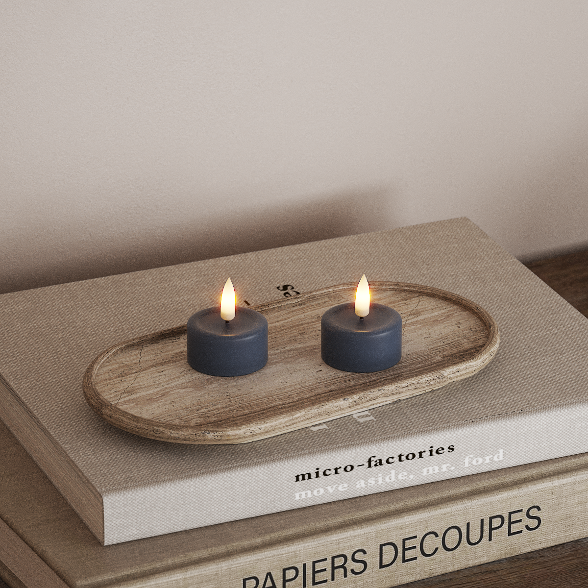 Deluxe Homeart Φωτιστικό τσαγιού LED 2 τεμ. Παγωμένο μπλε Φωτάκι τσαγιού LED 3