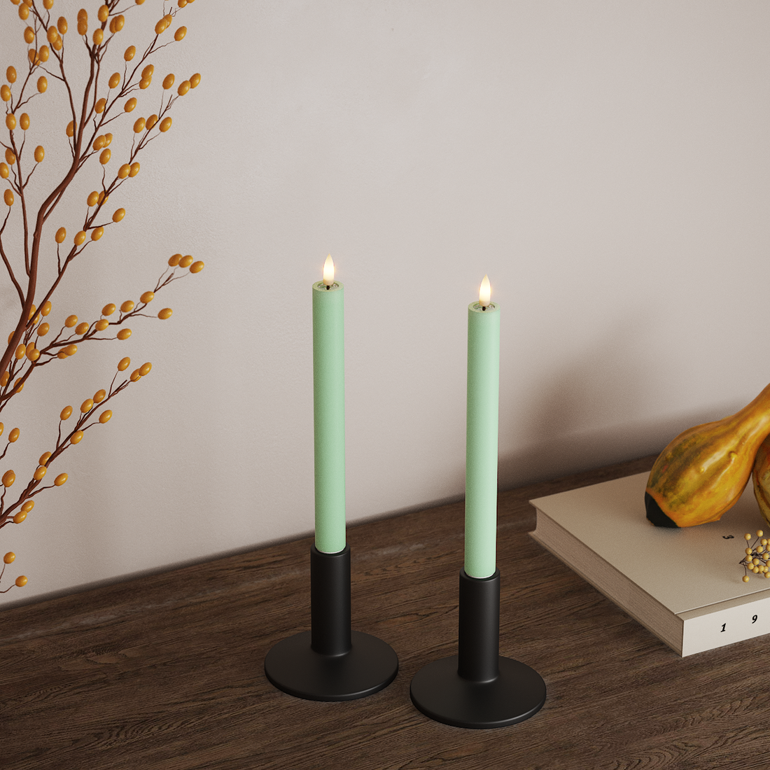 Deluxe Homeart LED Korona lámpa 2 db, Ø 2 x 24 cm Menta LED koronalámpa 4