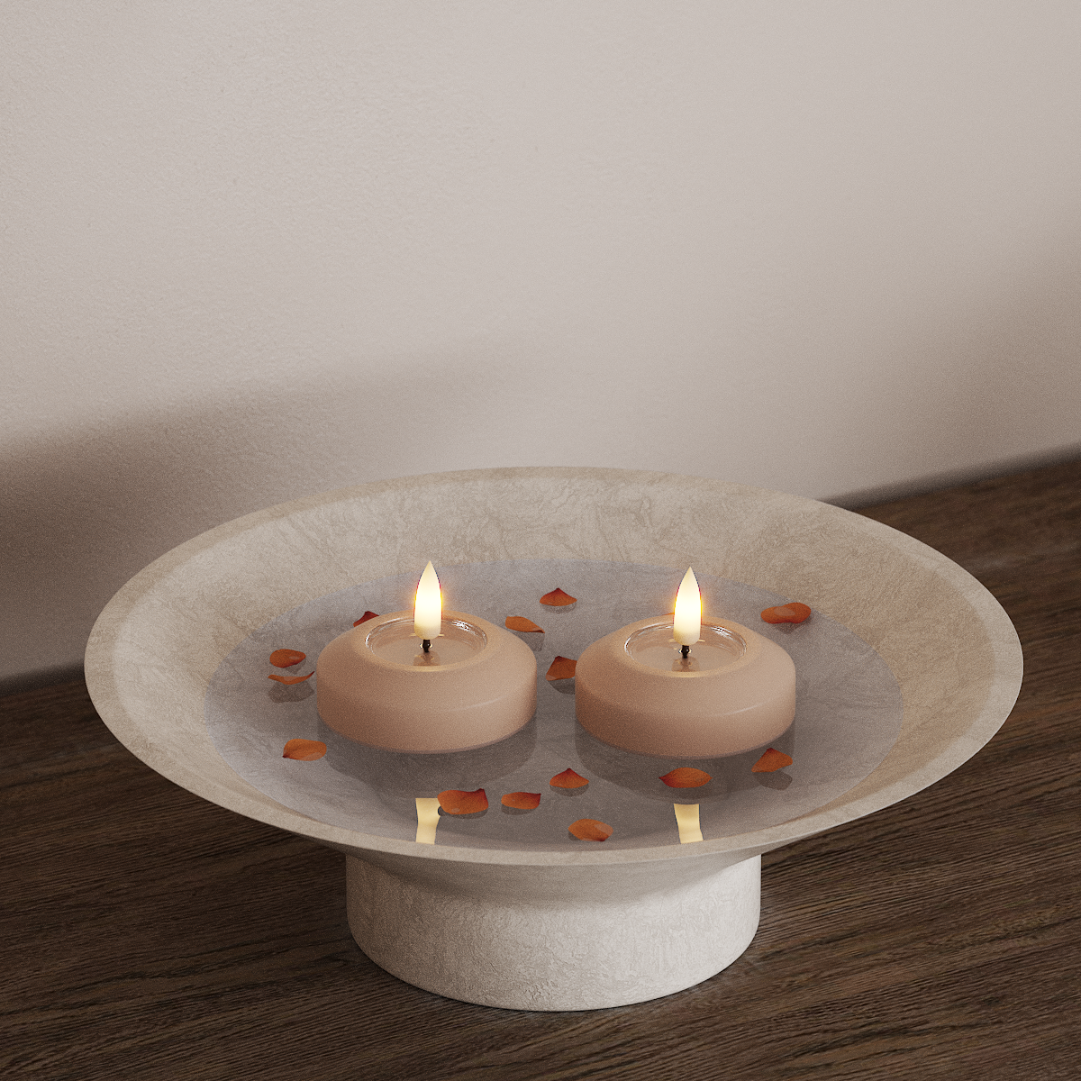 Deluxe Homeart LEDs Vela flutuante Ø 6,1 cm 2 peças Rosa LEDs Vela flutuante 3