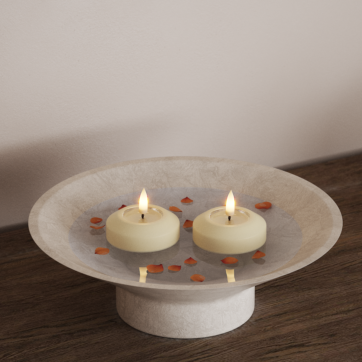 Deluxe Homeart LED Flydelys Ø 6,1 cm 2 stk Cream LED flydelys 3