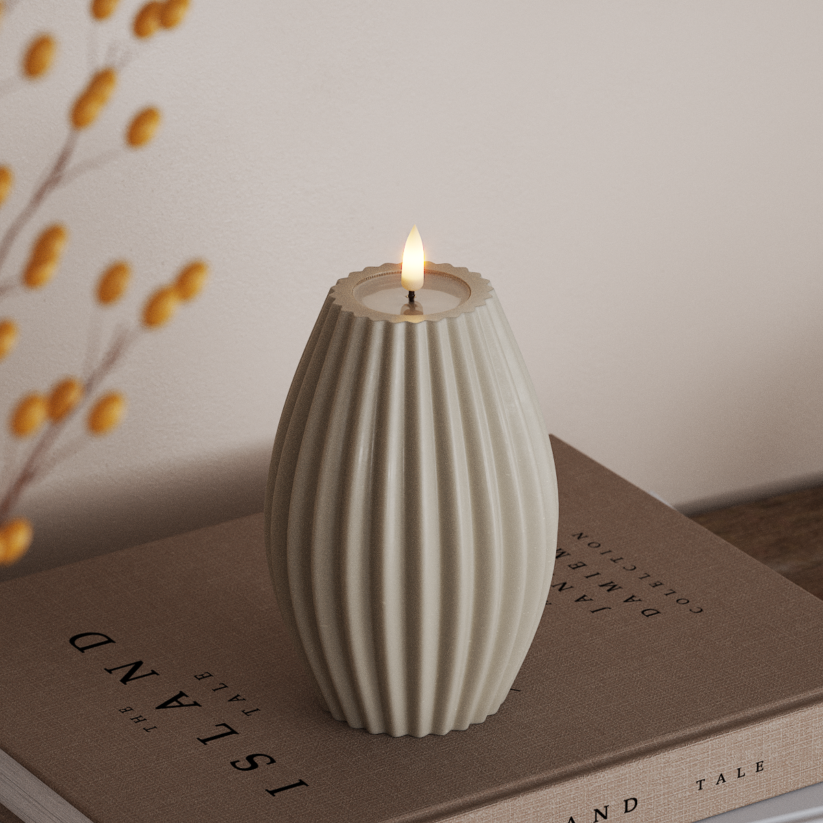 Deluxe Homeart LED drážkové světlo D 10 x V 15 cm Písková LED drážkové světlo 3