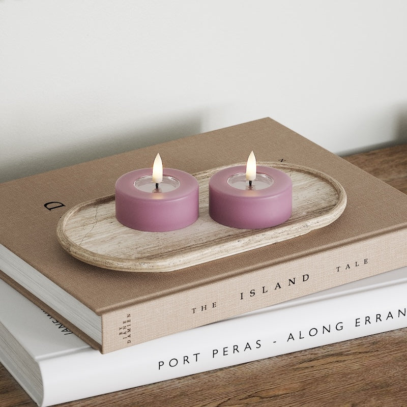 Deluxe Homeart LED Jumbo teamécses 2 db. (Nagy) Levendula