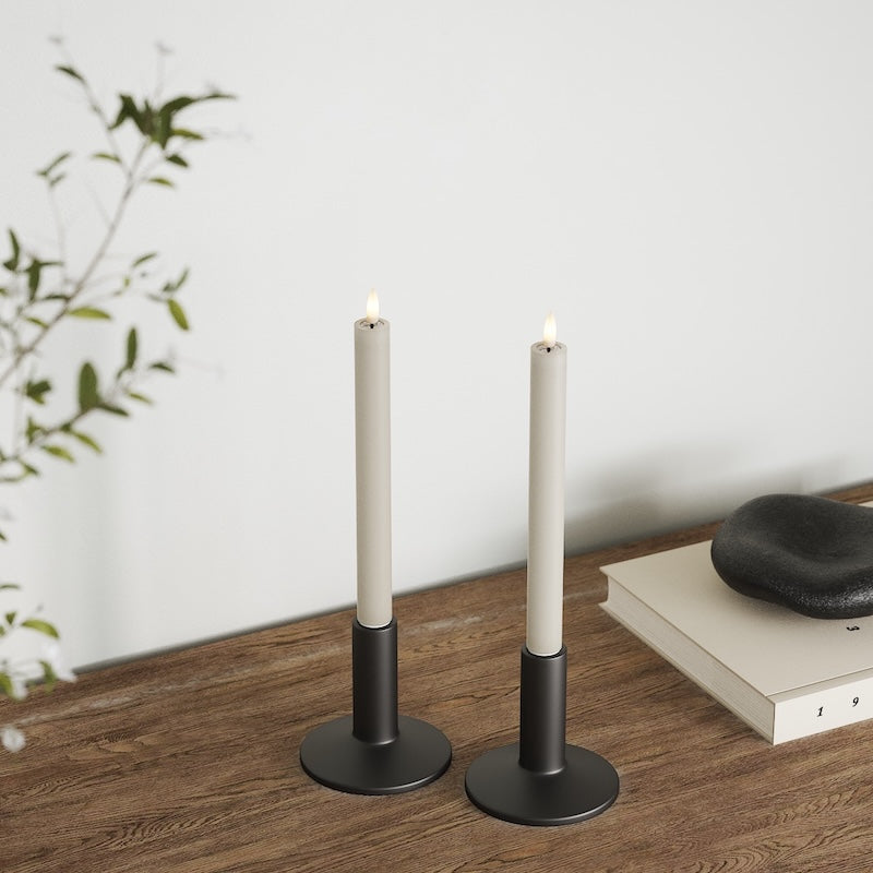 Deluxe Homeart Korunka LED 2 ks, Ø 2 x 24 cm Písková