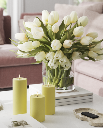 Primavera Vela pilar pacote (3 peças)