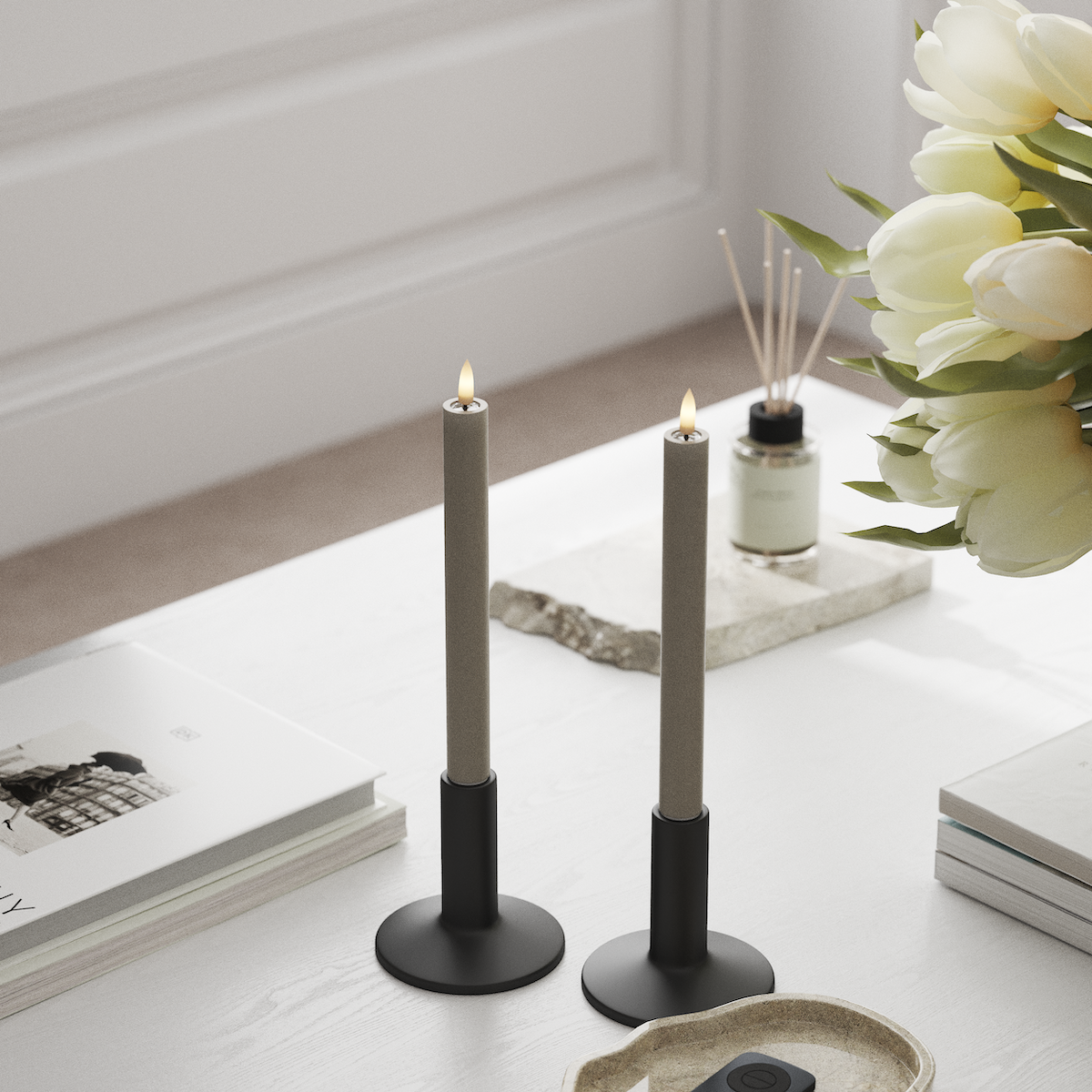 Deluxe Homeart Korunka LED 2 ks, Ø 2 x 24 cm Písková LED korunkové světlo 1