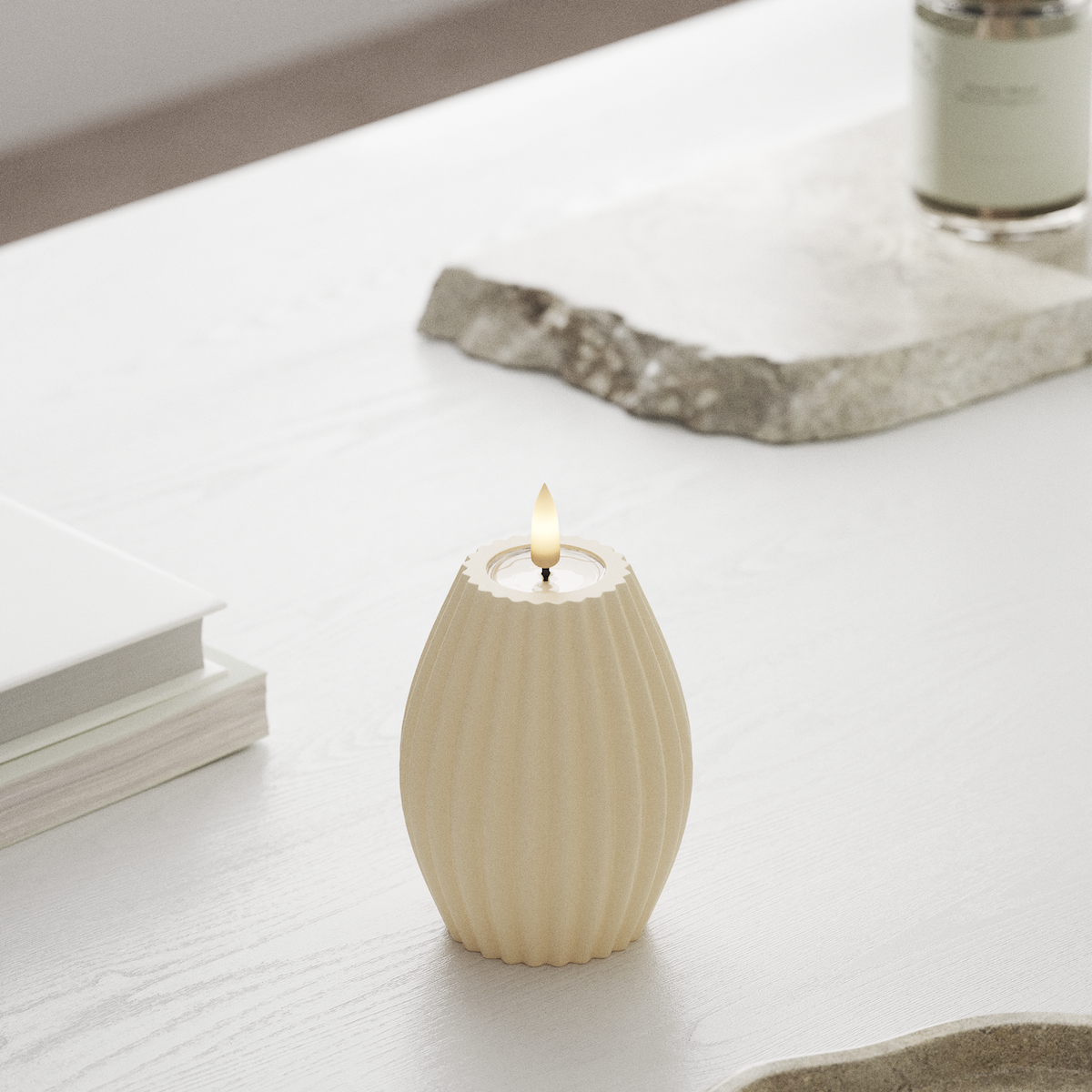 Deluxe Homeart LED barázda lámpa D 7,5 x H 10 cm Krémes LED-es sínlámpa 1