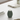 LED Ribbed candle D 7.5 x H 10 cm Sage Green