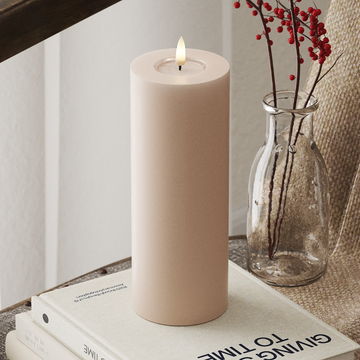 Deluxe Homeart Φωτιστικό μπλοκ LED Ø 7,5 x 20 cm Ροζ Φως μπλοκ LED 4