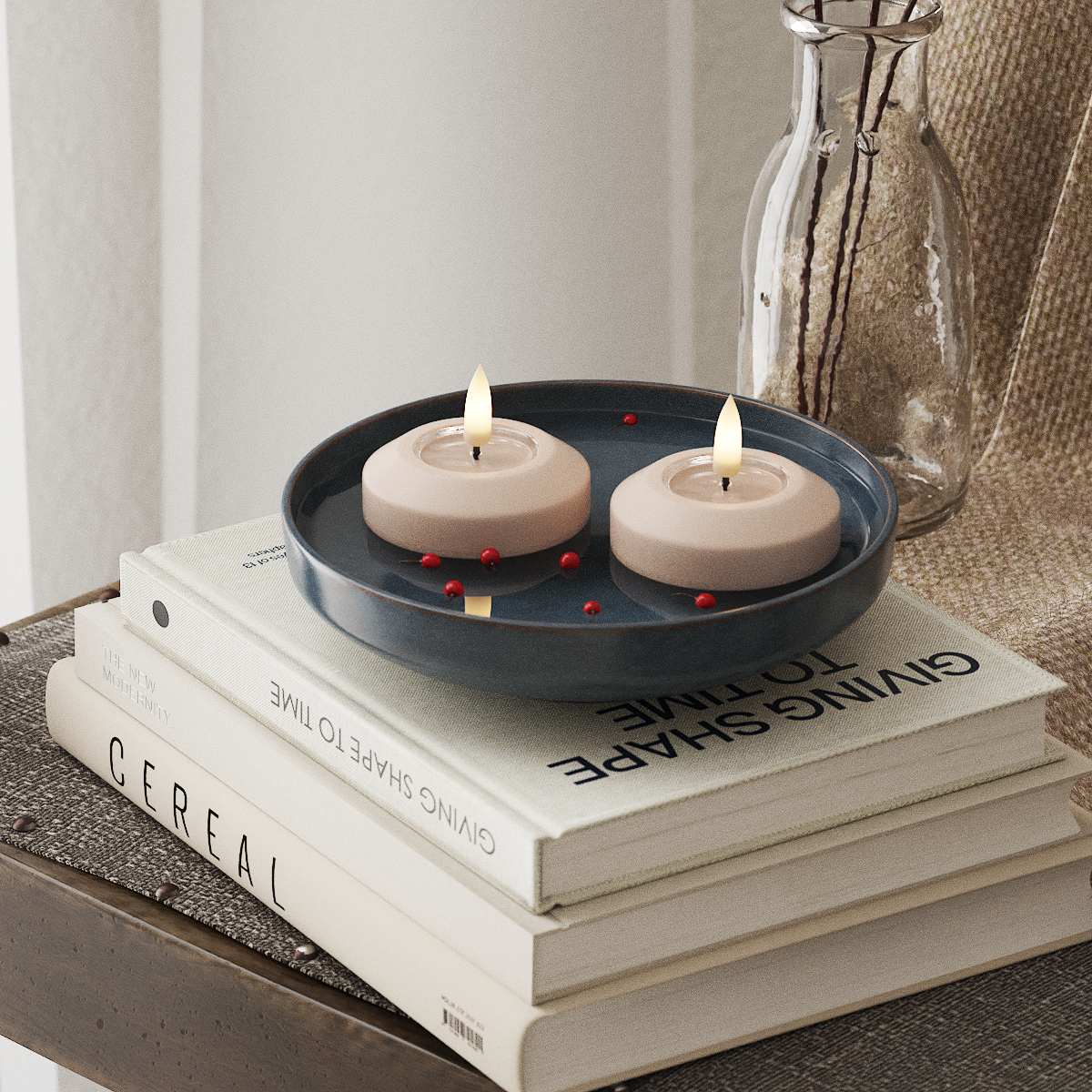 Deluxe Homeart LEDs Vela flutuante Ø 6,1 cm 2 peças Rosa LEDs Vela flutuante 4