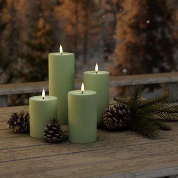 Deluxe Homeart Balení venkovního světla Dust Green 7,5 x 10, 12,5, 15, 20 1