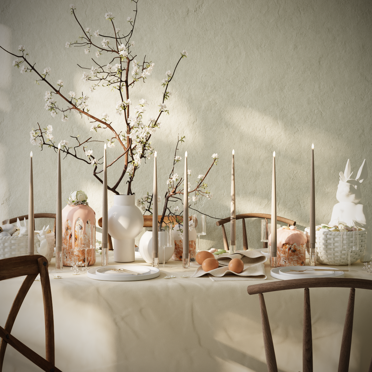 Deluxe Homeart Πακέτο LED Candle Light - Καραμέλα - 8 τεμ. κεριά 38 cm συσκευασία 1