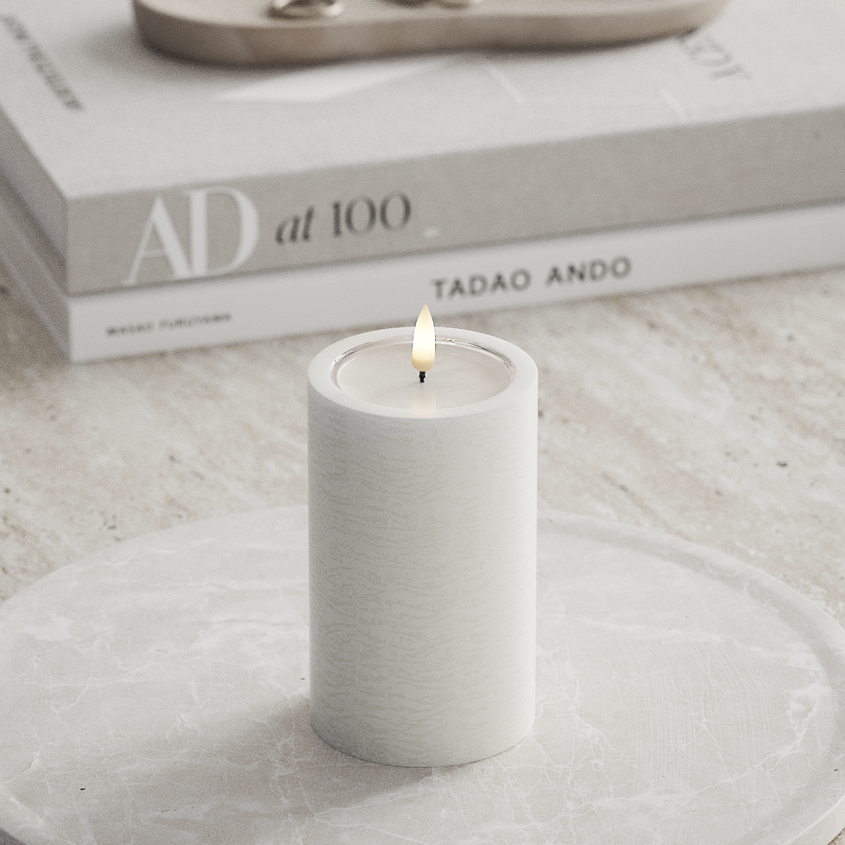 Deluxe Homeart Unique LED blokk lámpa D 7,5 x 12,5 cm Fehér unique blokk lámpa 1