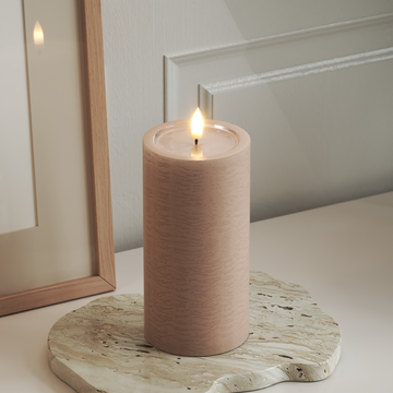 Deluxe Homeart Unique LED plokkvalgusti D 7,5 x 15 cm Roos unique plokk tuli 3