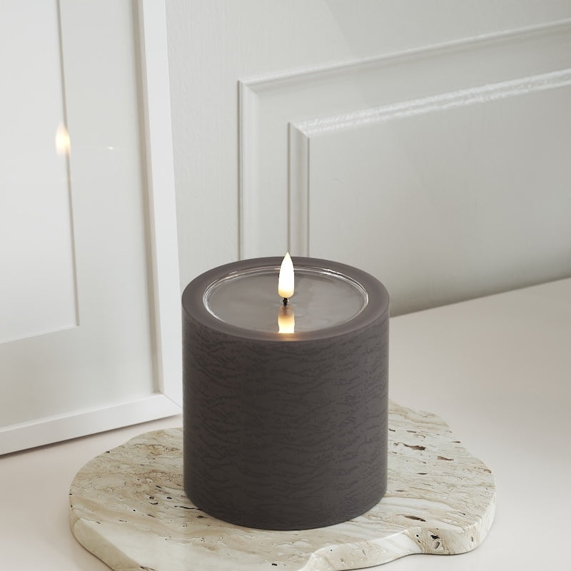 Unique Candles Unique Φωτιστικό μπλοκ LED D 10 x 10 cm Μόκα