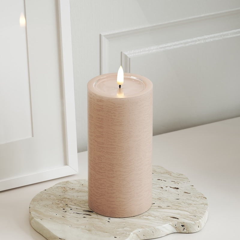 Unique Candles Unique LED plokkvalgusti D 7,5 x 15 cm Roos