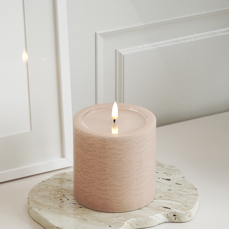 Unique Candles Unique Φωτιστικό μπλοκ LED D 10 x 10 cm Ροζ